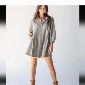Natural Life Chamray Melissa Shirt dress, NWT,  L